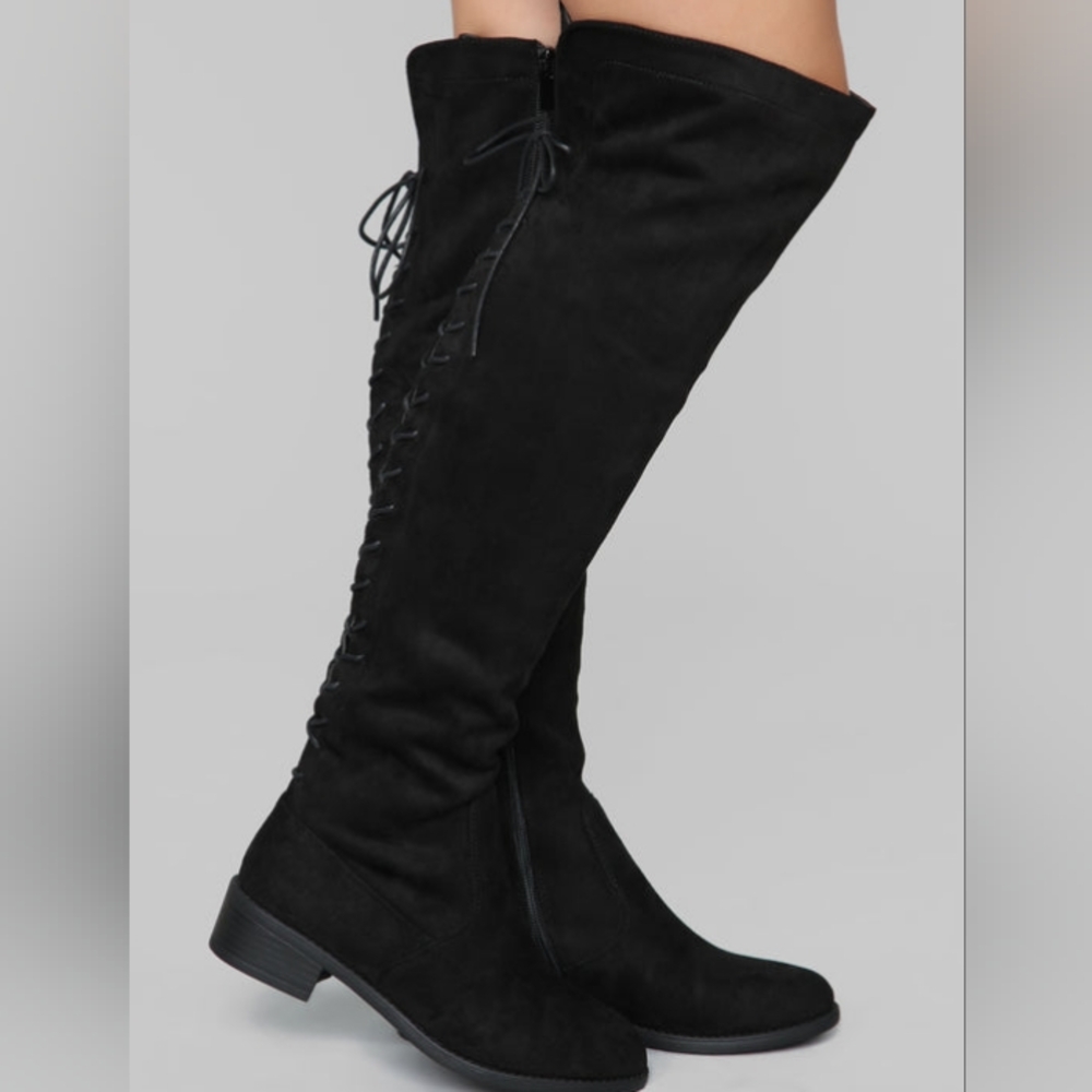 Lace up zipper boots